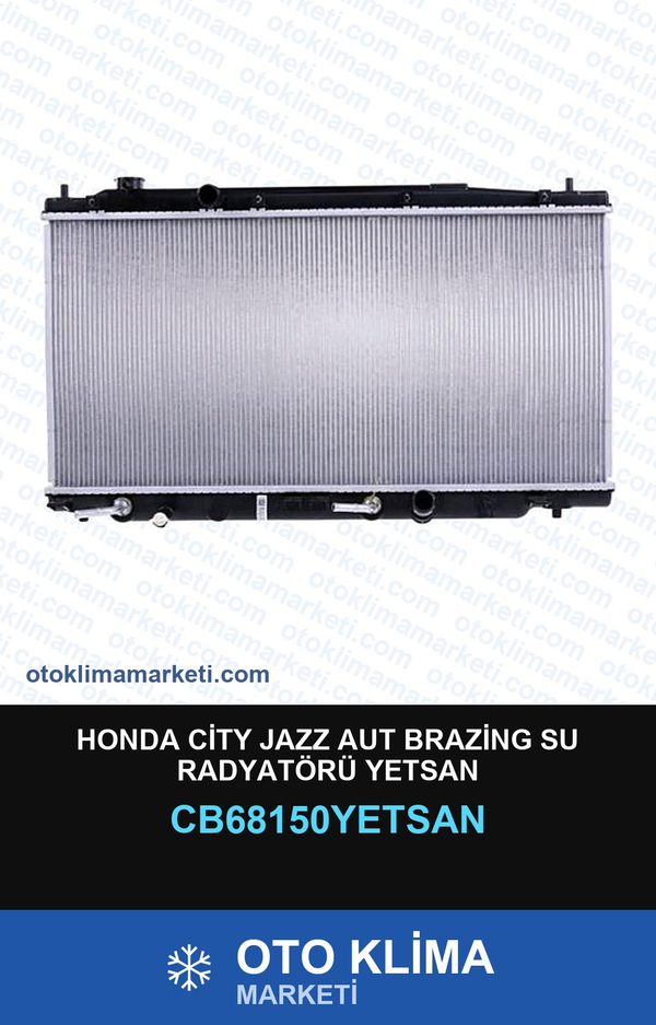 Honda City Jazz Aut Brazing Su Radyatörü Yetsan — SU RADYATÖRÜ — YETSAN marka — Uyumlu: HONDA