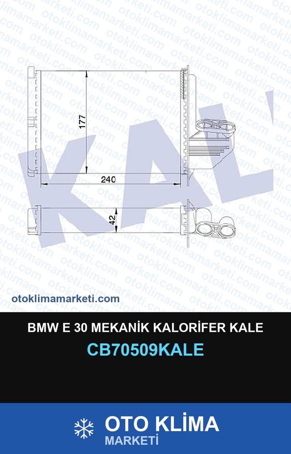BMW E 30 Mekanik Kalorifer Kale — KALORİFER PETEĞİ — KALE marka — Uyumlu: BMW