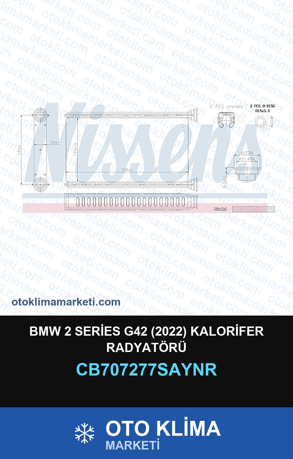 BMW 2 Series G42 (2022) Kalorifer Radyatörü — KALORİFER PETEĞİ — UNICORE marka — Uyumlu: BMW