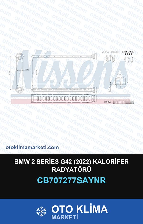 BMW 2 Series G42 (2022) Kalorifer Radyatörü — KALORİFER PETEĞİ — UNICORE marka — Uyumlu: BMW