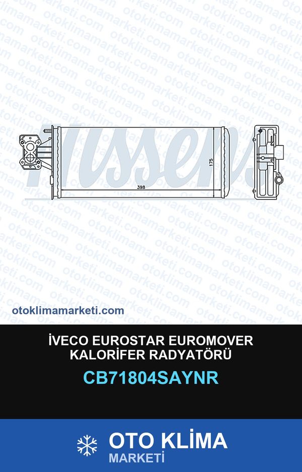 İveco Eurostar Euromover Kalorifer Radyatörü — KALORİFER PETEĞİ — COOLTECH marka — Uyumlu: IVECO