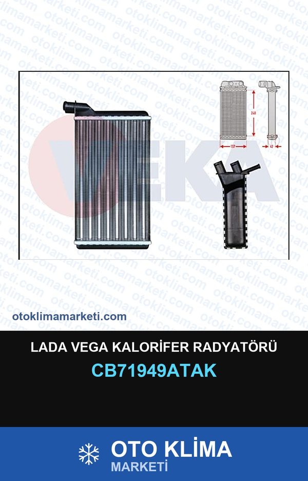 Lada Vega Kalorifer Radyatörü — KALORİFER PETEĞİ — VEKA marka
