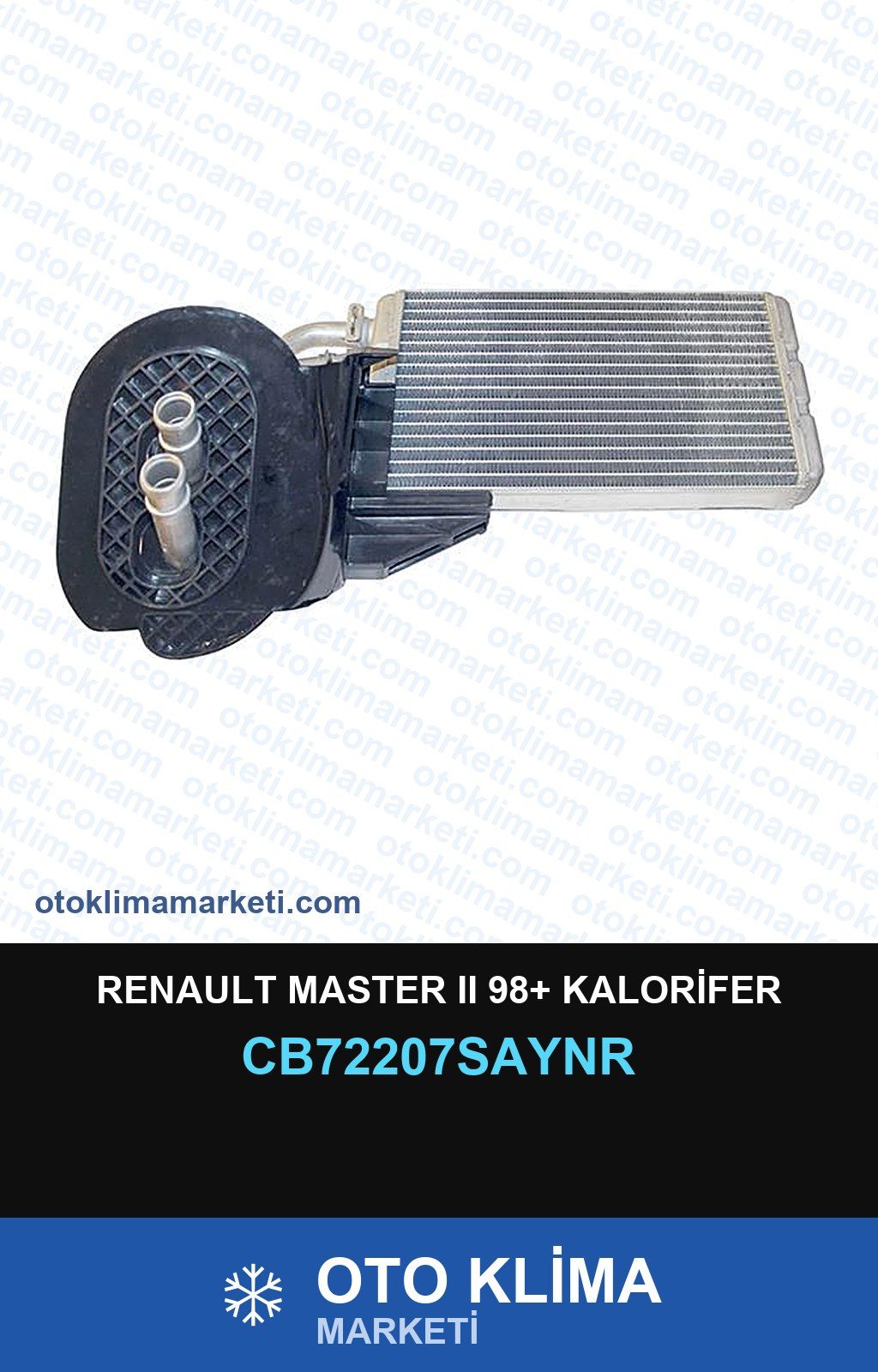 Renault Master II (2) 98+ Kalorifer — KALORİFER PETEĞİ — UNICORE marka — Uyumlu: RENAULT