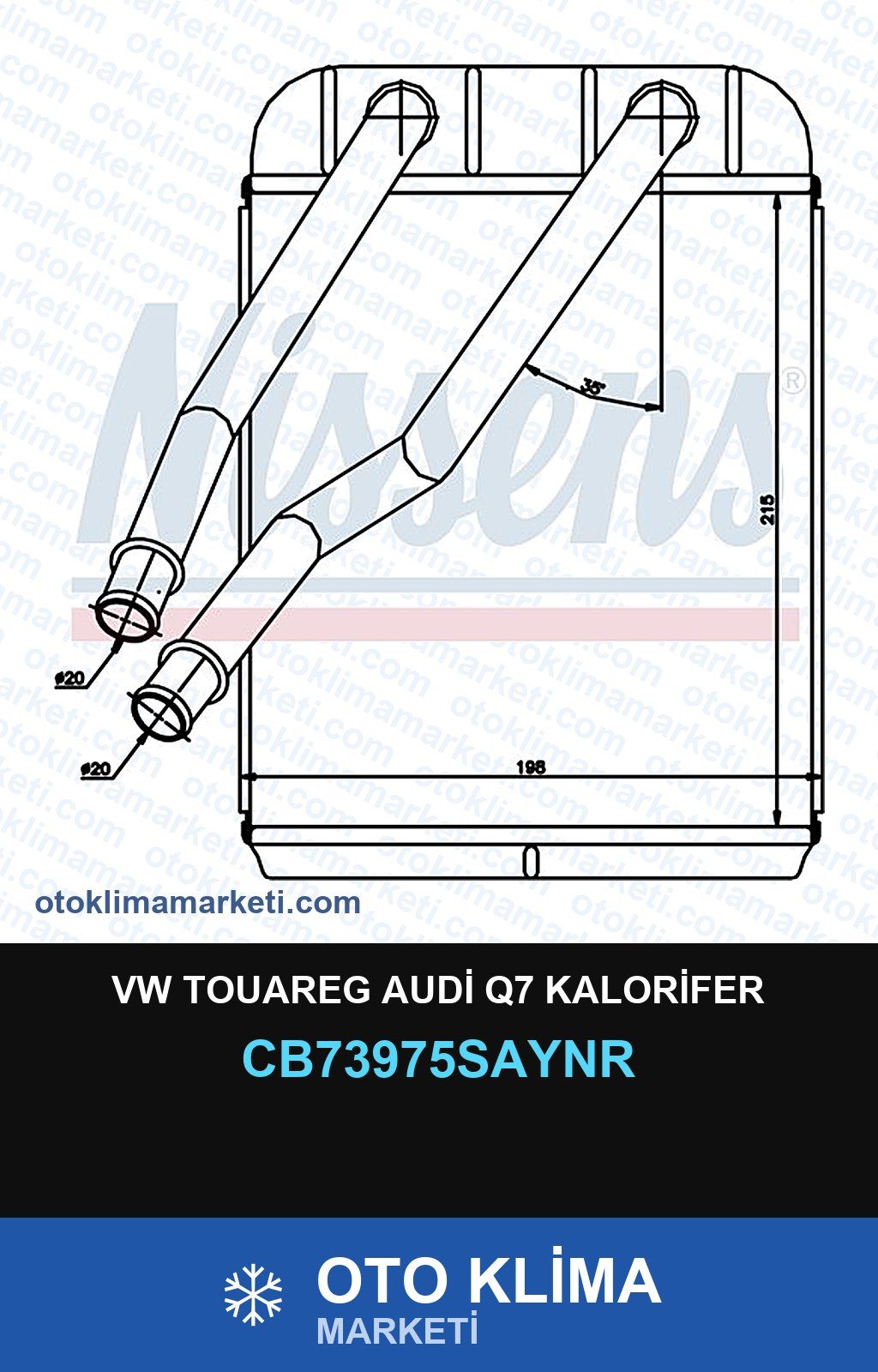 VW Touareg Audi Q7 Kalorifer — KALORİFER PETEĞİ — UNICORE marka — Uyumlu: AUDI, VOLKSWAGEN