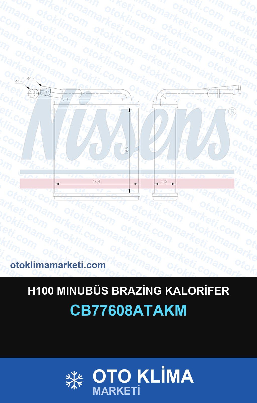 H100 Mınubüs Brazing Kalorifer — KALORİFER PETEĞİ — VEKA marka