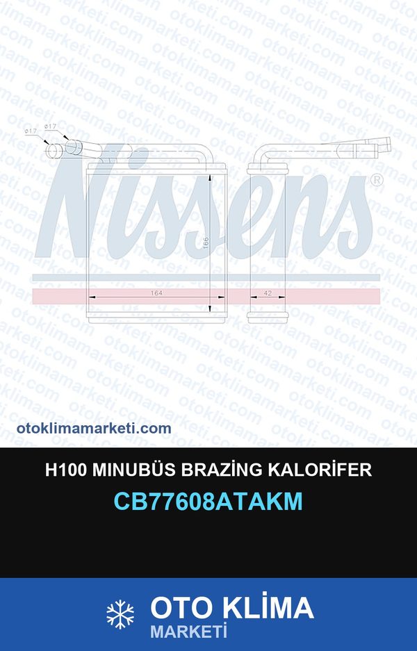 H100 Mınubüs Brazing Kalorifer — KALORİFER PETEĞİ — VEKA marka