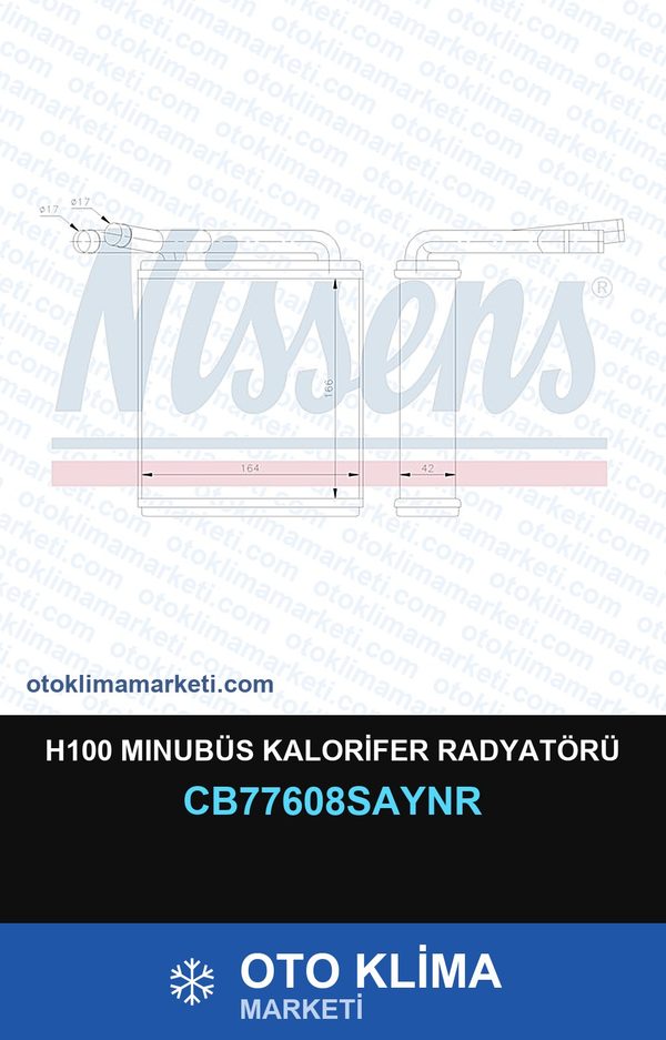 H100 Mınubüs Kalorifer Radyatörü — KALORİFER PETEĞİ — UNICORE marka