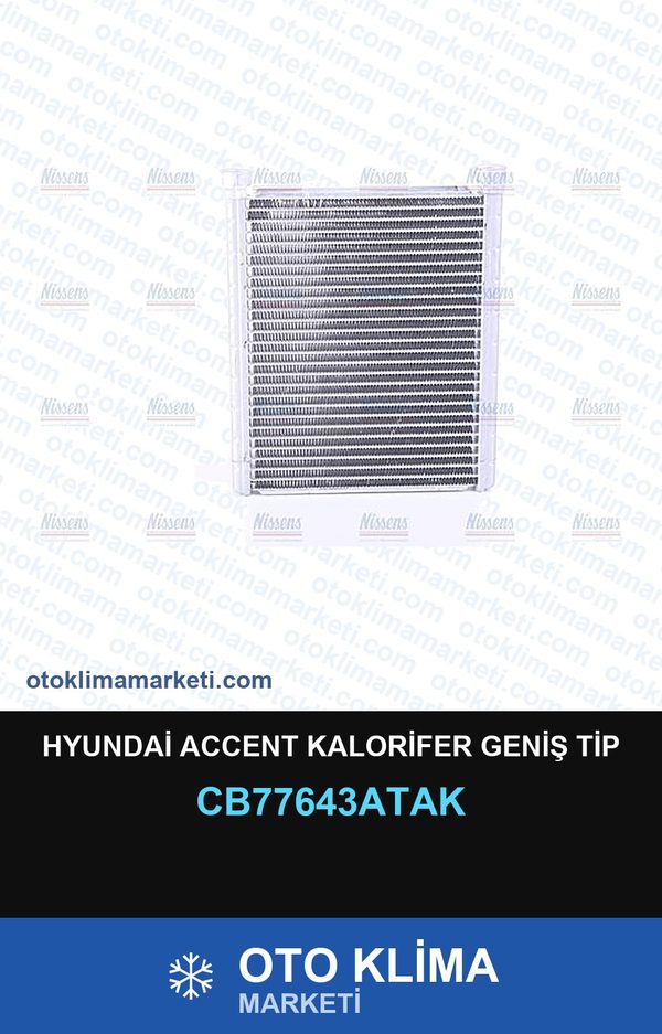 Hyundai Accent Kalorifer Geniş Tip — KALORİFER PETEĞİ — VEKA marka — Uyumlu: HYUNDAI