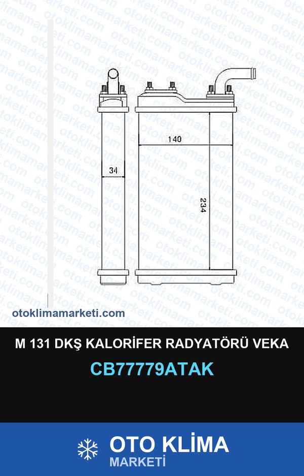 M 131 Dkş Kalorifer Radyatörü Veka — KALORİFER PETEĞİ — VEKA marka