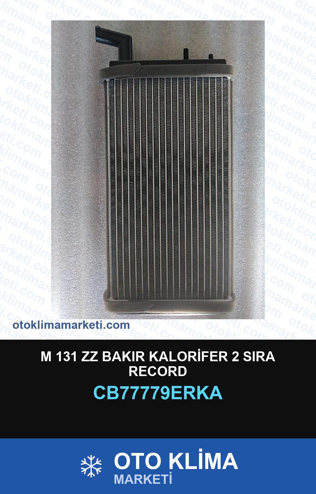 M 131 Zz Bakır Kalorifer 2 Sıra Record — KALORİFER PETEĞİ — ERKA marka
