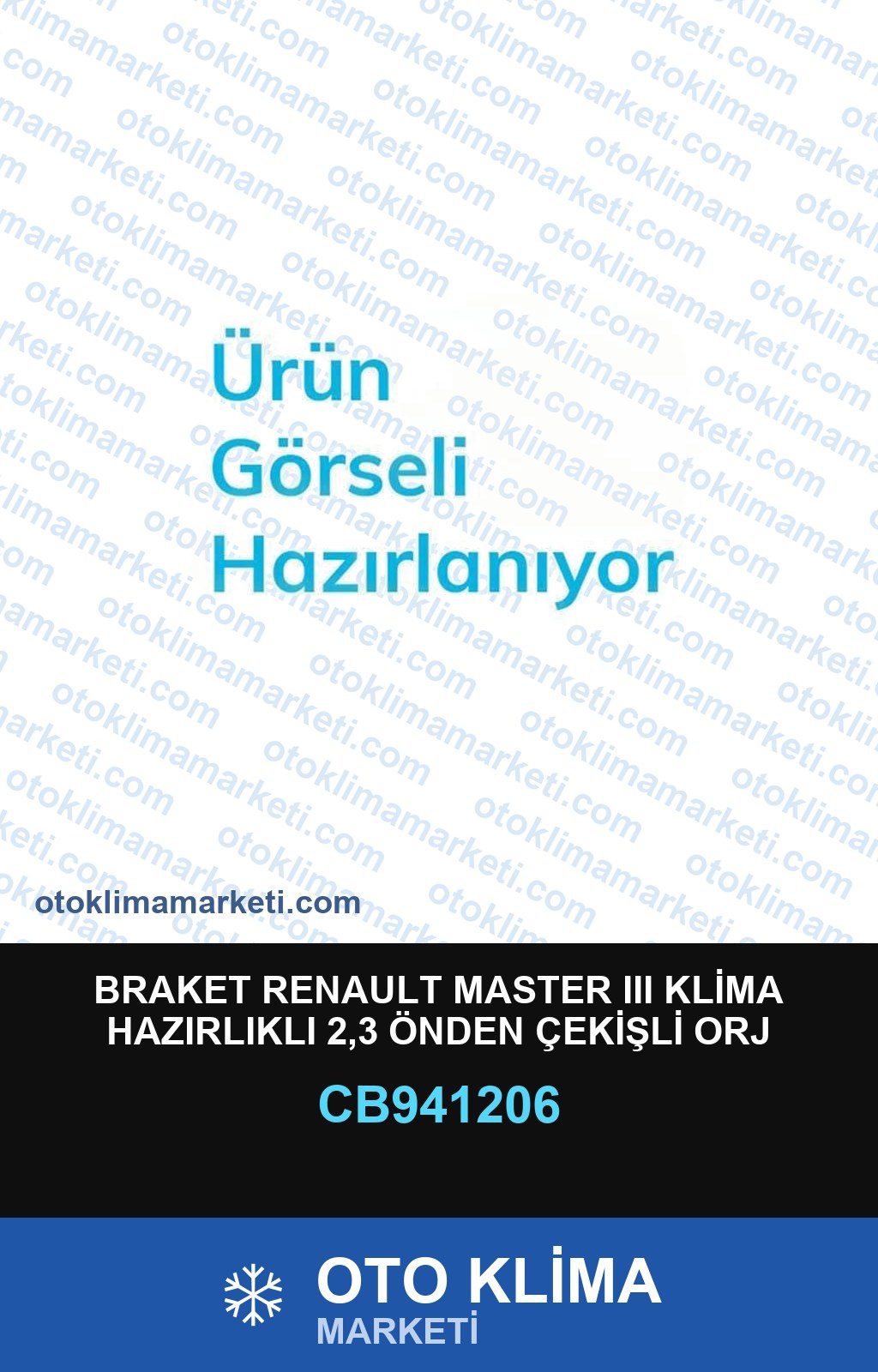 Braket Renault Master III Klima Hazırlıklı 2,3 Önden Çekişli Orj Braket Üzerine Montaj Euro 5 — BRAKET / BAĞLANTI EKİPMANLARI — Uyumlu: RENAULT