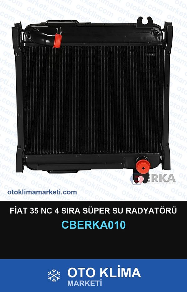 Fiat 35 Nc 4 Sıra Süper Su Radyatörü — SU RADYATÖRÜ — ERKA marka — Uyumlu: FIAT