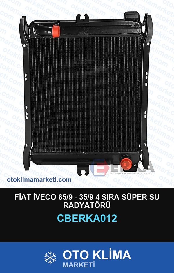 Fiat İveco 65/9 - 35/9 4 Sıra Süper Su Radyatörü — SU RADYATÖRÜ — ERKA marka — Uyumlu: FIAT, IVECO