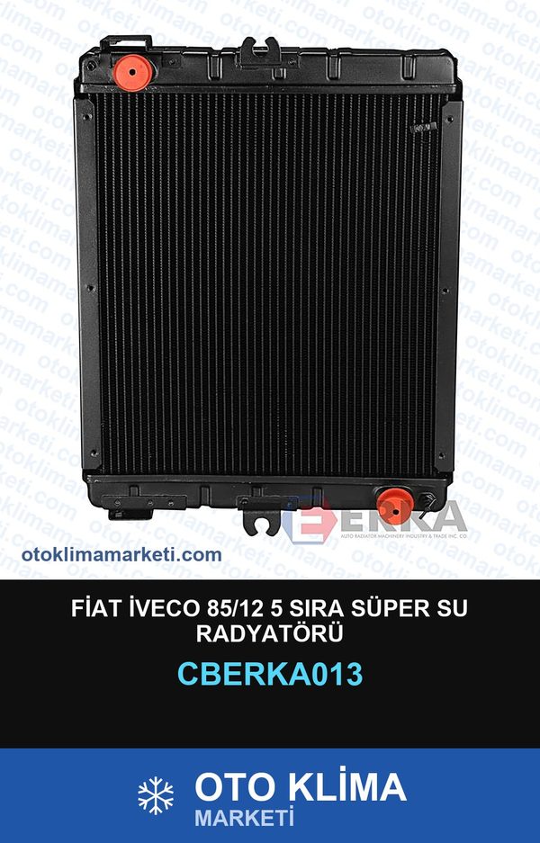 Fiat İveco 85/12 5 Sıra Süper Su Radyatörü — SU RADYATÖRÜ — ERKA marka — Uyumlu: FIAT, IVECO