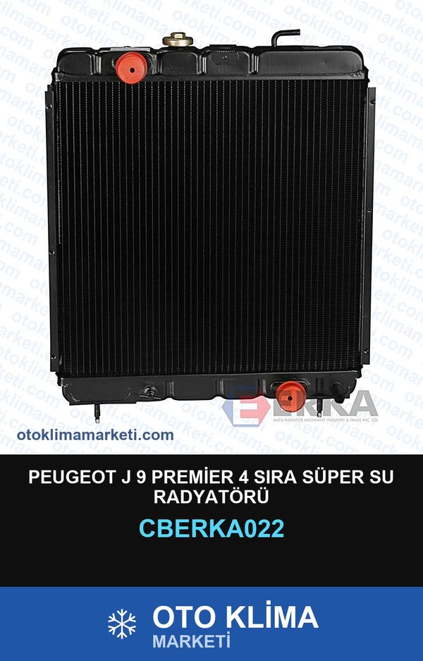 Peugeot J 9 Premier 4 Sıra Süper Su Radyatörü — SU RADYATÖRÜ — ERKA marka — Uyumlu: PEUGEOT