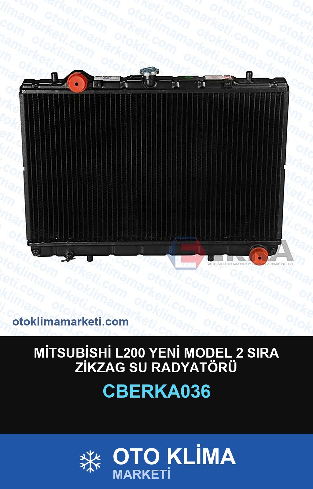 Mitsubishi L200 Yeni Model 2 Sıra Zikzag Su Radyatörü — SU RADYATÖRÜ — ERKA marka — Uyumlu: MITSUBISHI