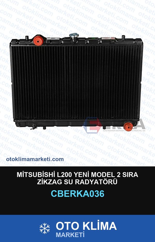 Mitsubishi L200 Yeni Model 2 Sıra Zikzag Su Radyatörü — SU RADYATÖRÜ — ERKA marka — Uyumlu: MITSUBISHI