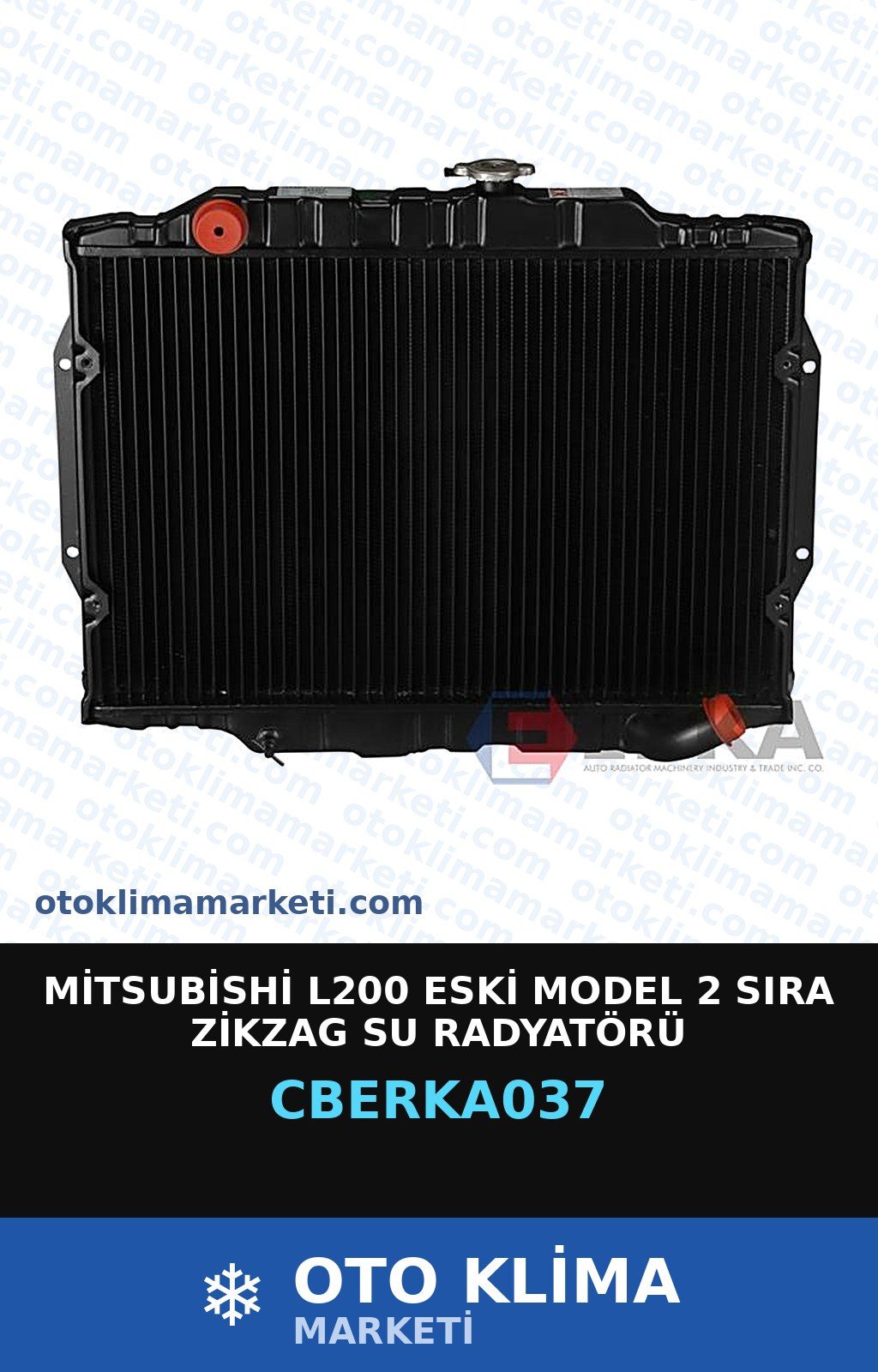Mitsubishi L200 Eski Model 2 Sıra Zikzag Su Radyatörü — SU RADYATÖRÜ — ERKA marka — Uyumlu: MITSUBISHI