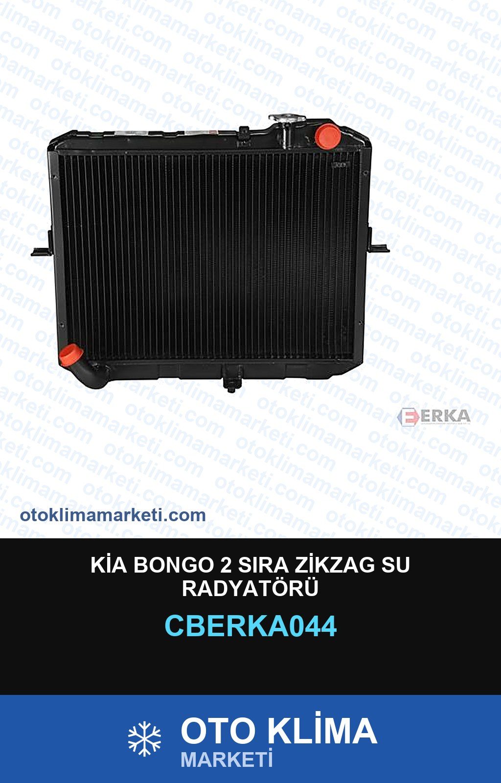 Kia Bongo 2 Sıra Zikzag Su Radyatörü — SU RADYATÖRÜ — ERKA marka — Uyumlu: KIA