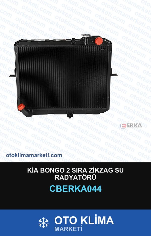 Kia Bongo 2 Sıra Zikzag Su Radyatörü — SU RADYATÖRÜ — ERKA marka — Uyumlu: KIA
