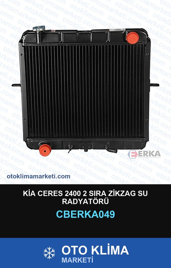 Kia Ceres 2400 2 Sıra Zikzag Su Radyatörü — SU RADYATÖRÜ — ERKA marka — Uyumlu: KIA