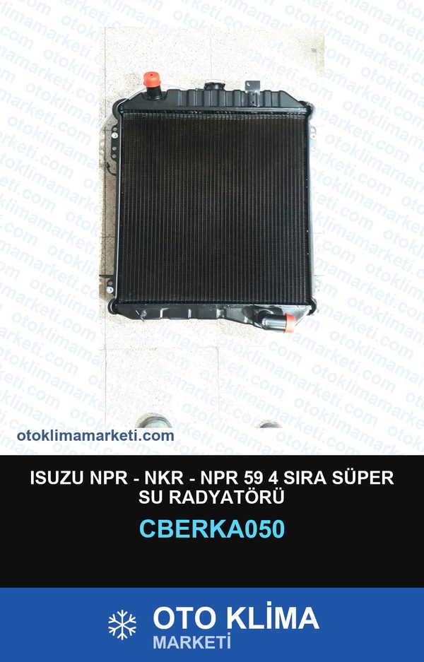 Isuzu NPR - Nkr - NPR 59 4 Sıra Süper Su Radyatörü — SU RADYATÖRÜ — ERKA marka — Uyumlu: ISUZU