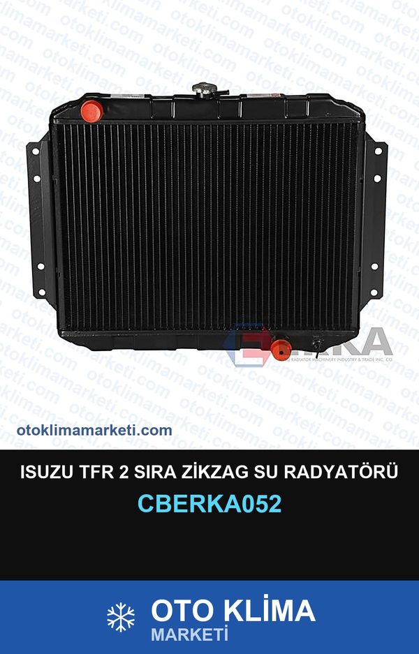 Isuzu Tfr 2 Sıra Zikzag Su Radyatörü — SU RADYATÖRÜ — ERKA marka — Uyumlu: ISUZU