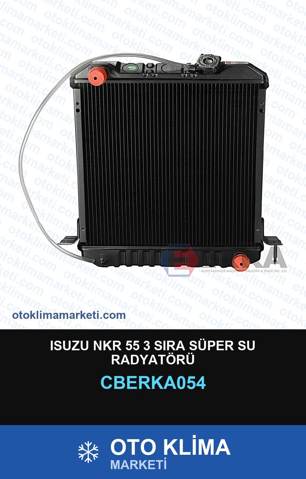 Isuzu Nkr 55 3 Sıra Süper Su Radyatörü — SU RADYATÖRÜ — ERKA marka — Uyumlu: ISUZU