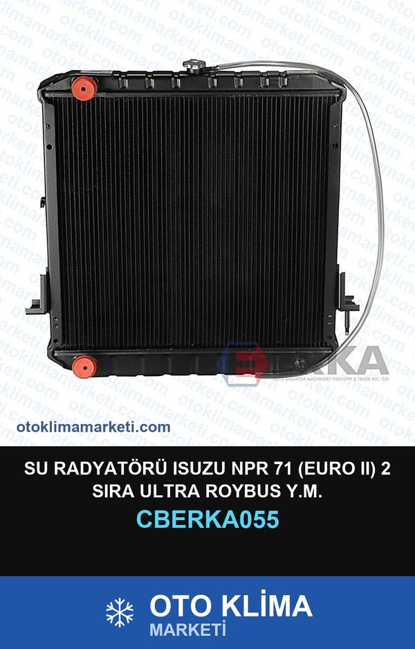 Su Radyatörü Isuzu NPR 71 (Euro II) 2 Sıra Ultra Roybus Y.M. — SU RADYATÖRÜ — ERKA marka — Uyumlu: ISUZU