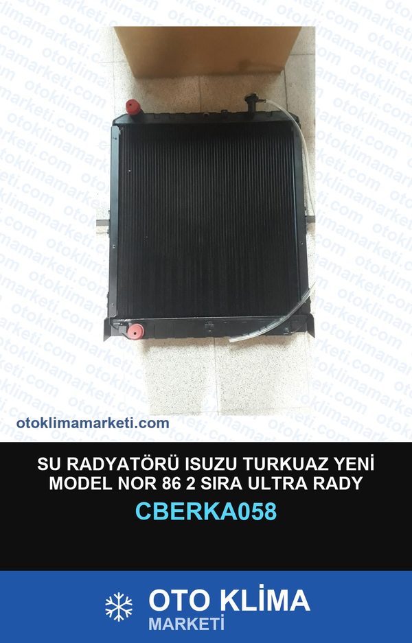 Su Radyatörü Isuzu Turkuaz Yeni Model Nor 86 2 Sıra Ultra Rady — SU RADYATÖRÜ — ERKA marka — Uyumlu: ISUZU