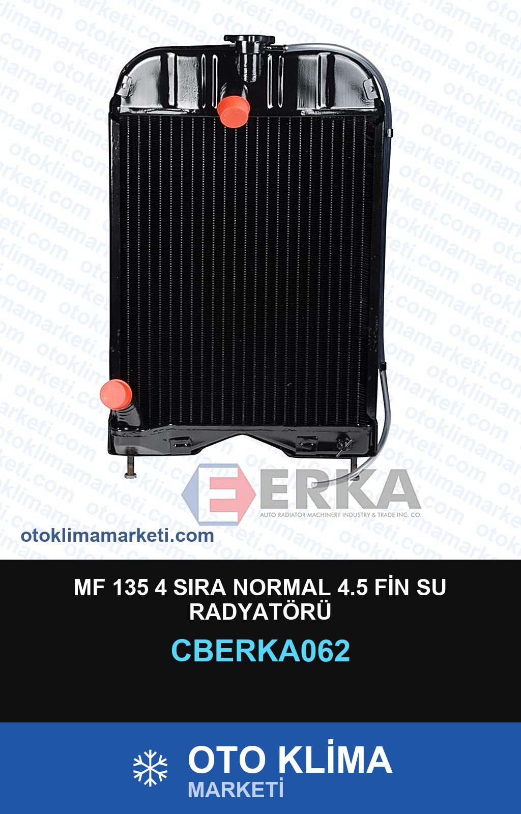 Mf 135 4 Sıra Normal 4.5 Fin Su Radyatörü — SU RADYATÖRÜ — ERKA marka