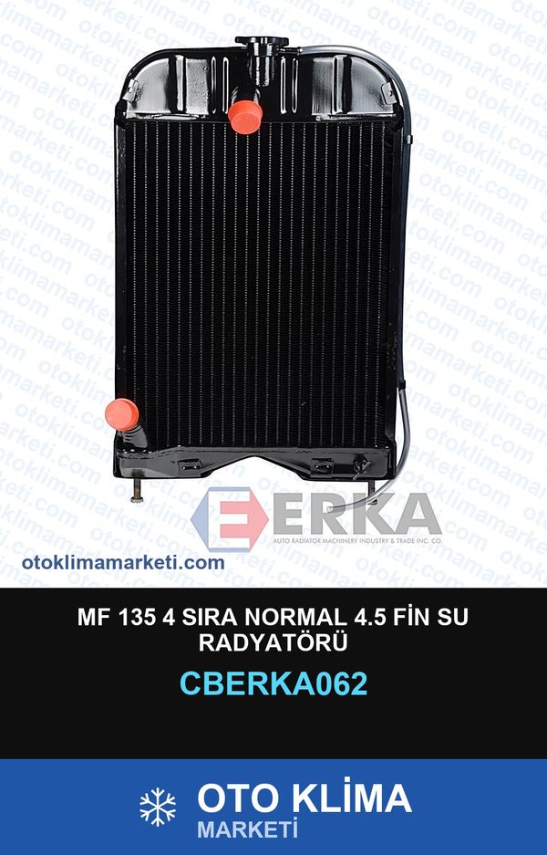 Mf 135 4 Sıra Normal 4.5 Fin Su Radyatörü — SU RADYATÖRÜ — ERKA marka