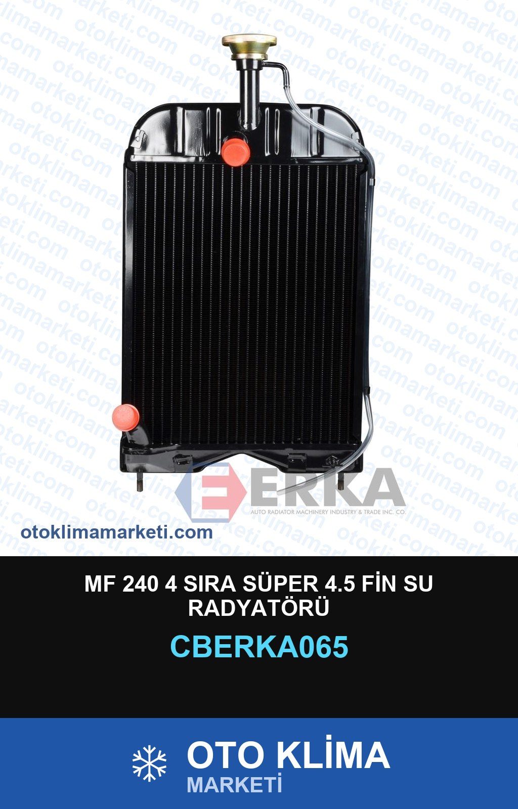 Mf 240 4 Sıra Süper 4.5 Fin Su Radyatörü — SU RADYATÖRÜ — ERKA marka