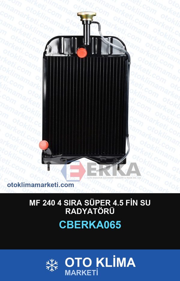 Mf 240 4 Sıra Süper 4.5 Fin Su Radyatörü — SU RADYATÖRÜ — ERKA marka