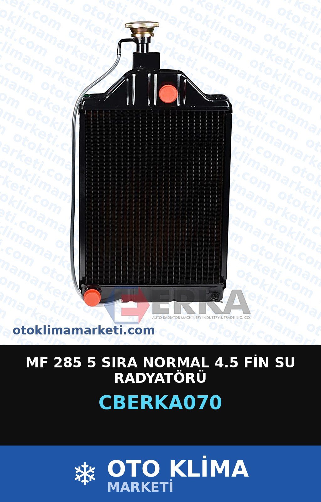 Mf 285 5 Sıra Normal 4.5 Fin Su Radyatörü — SU RADYATÖRÜ — ERKA marka