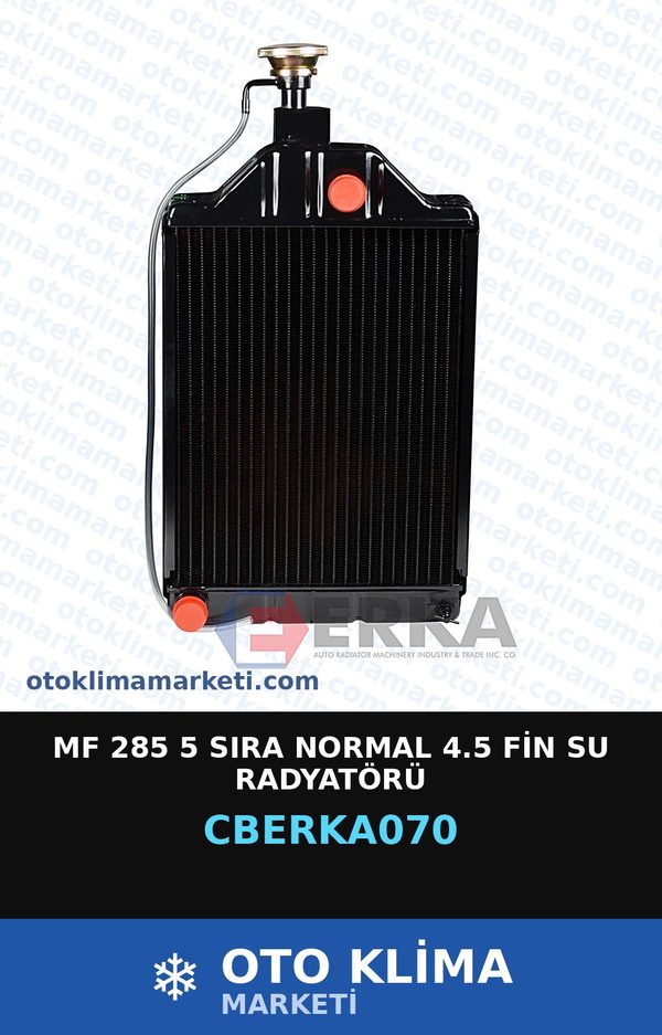 Mf 285 5 Sıra Normal 4.5 Fin Su Radyatörü — SU RADYATÖRÜ — ERKA marka