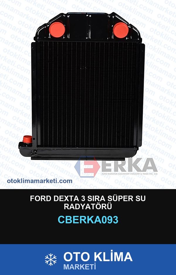 Ford Dexta 3 Sıra Süper Su Radyatörü — SU RADYATÖRÜ — ERKA marka — Uyumlu: FORD