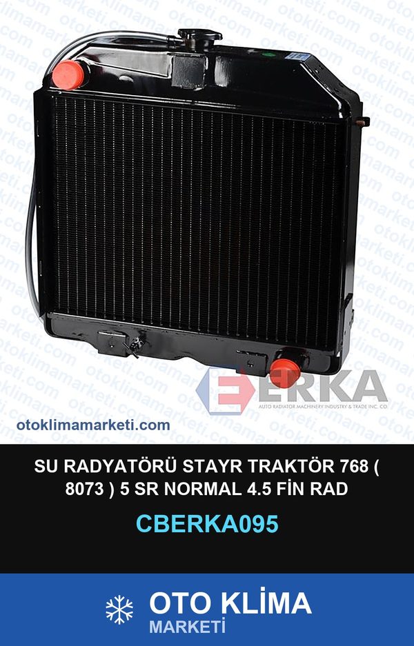Su Radyatörü Stayr Traktör 768 ( 8073 ) 5 Sr Normal 4.5 Fin Rad — SU RADYATÖRÜ — ERKA marka