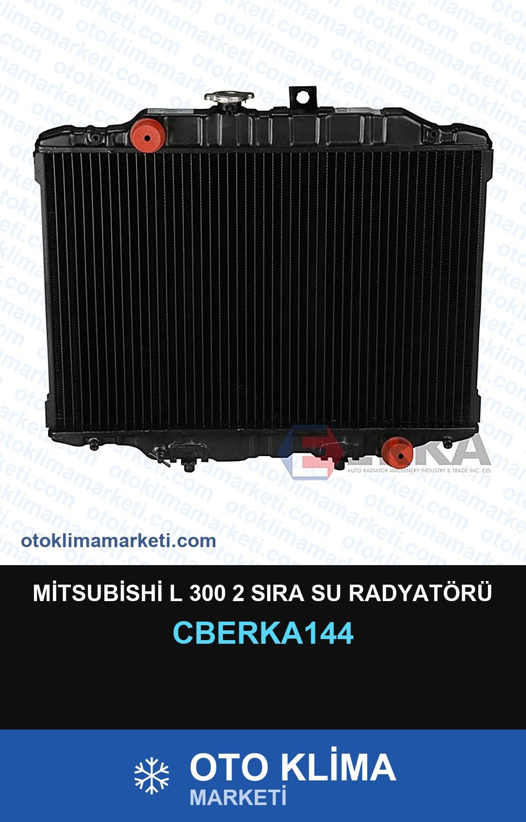 Mitsubishi L 300 2 Sıra Su Radyatörü — SU RADYATÖRÜ — ERKA marka — Uyumlu: MITSUBISHI