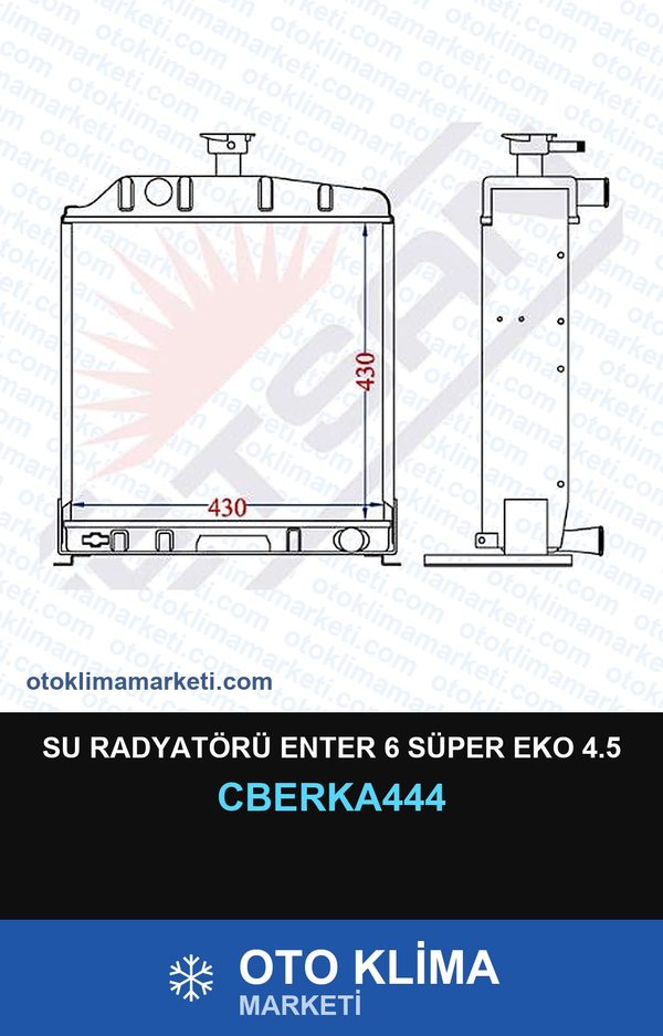 Su Radyatörü Enter 6 Süper Eko 4.5 — SU RADYATÖRÜ — ERKA marka