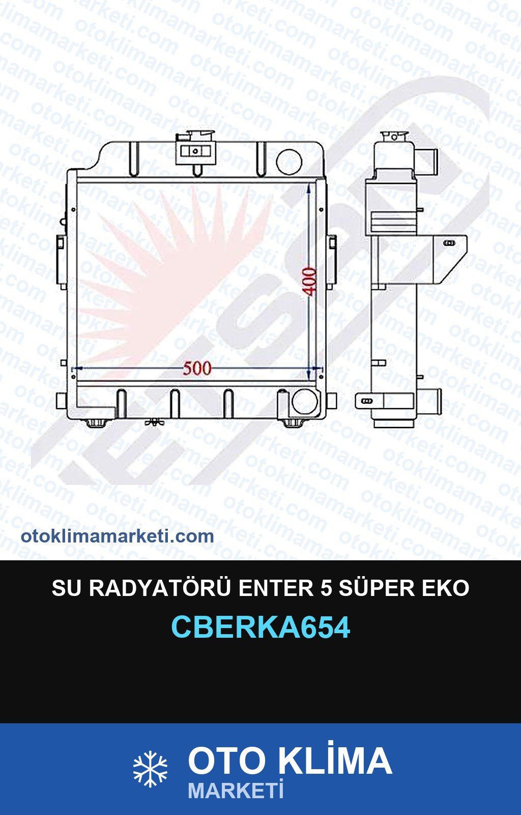 Su Radyatörü Enter 5 Süper Eko — SU RADYATÖRÜ — ERKA marka