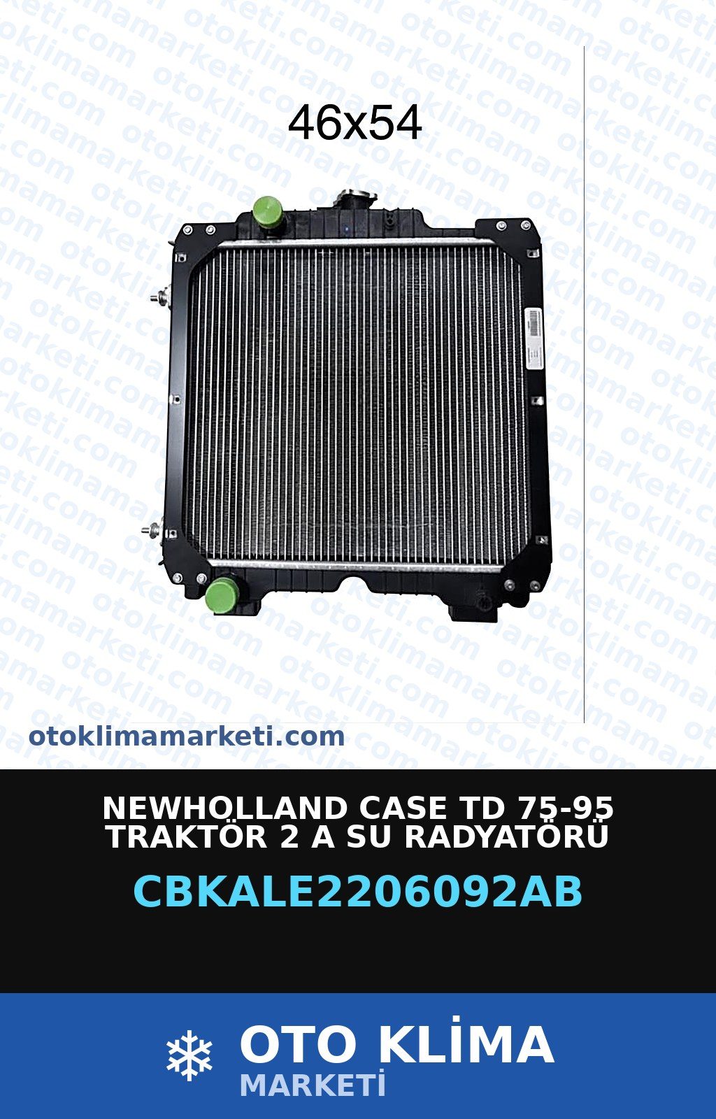 Newholland Case Td 75-95 Traktör 2 A Su Radyatörü — SU RADYATÖRÜ — KALE marka — Uyumlu: CASE, NEW HOLLAND