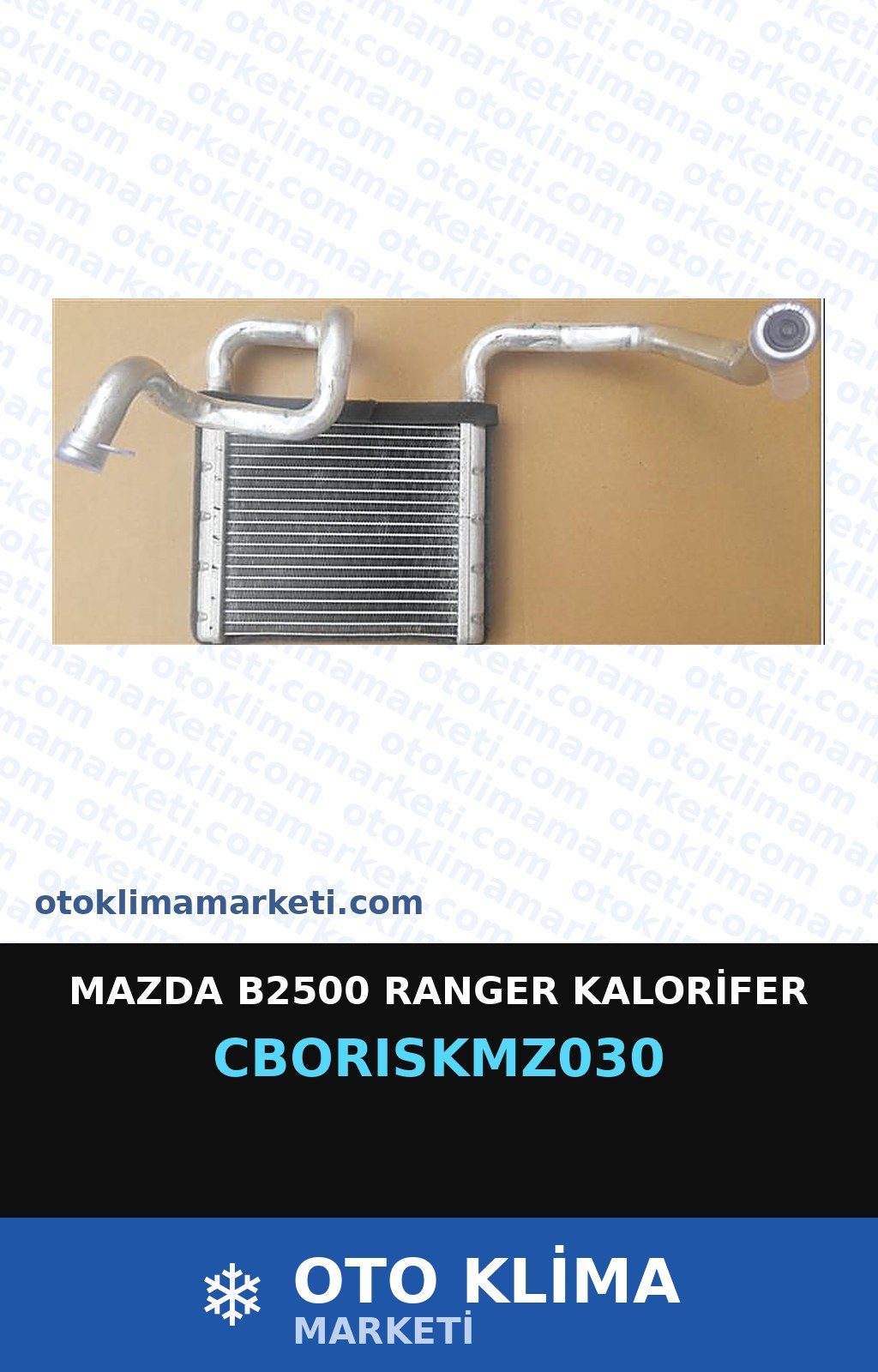 Mazda B2500 Ranger Kalorifer — KALORİFER PETEĞİ — ORİS marka — Uyumlu: MAZDA