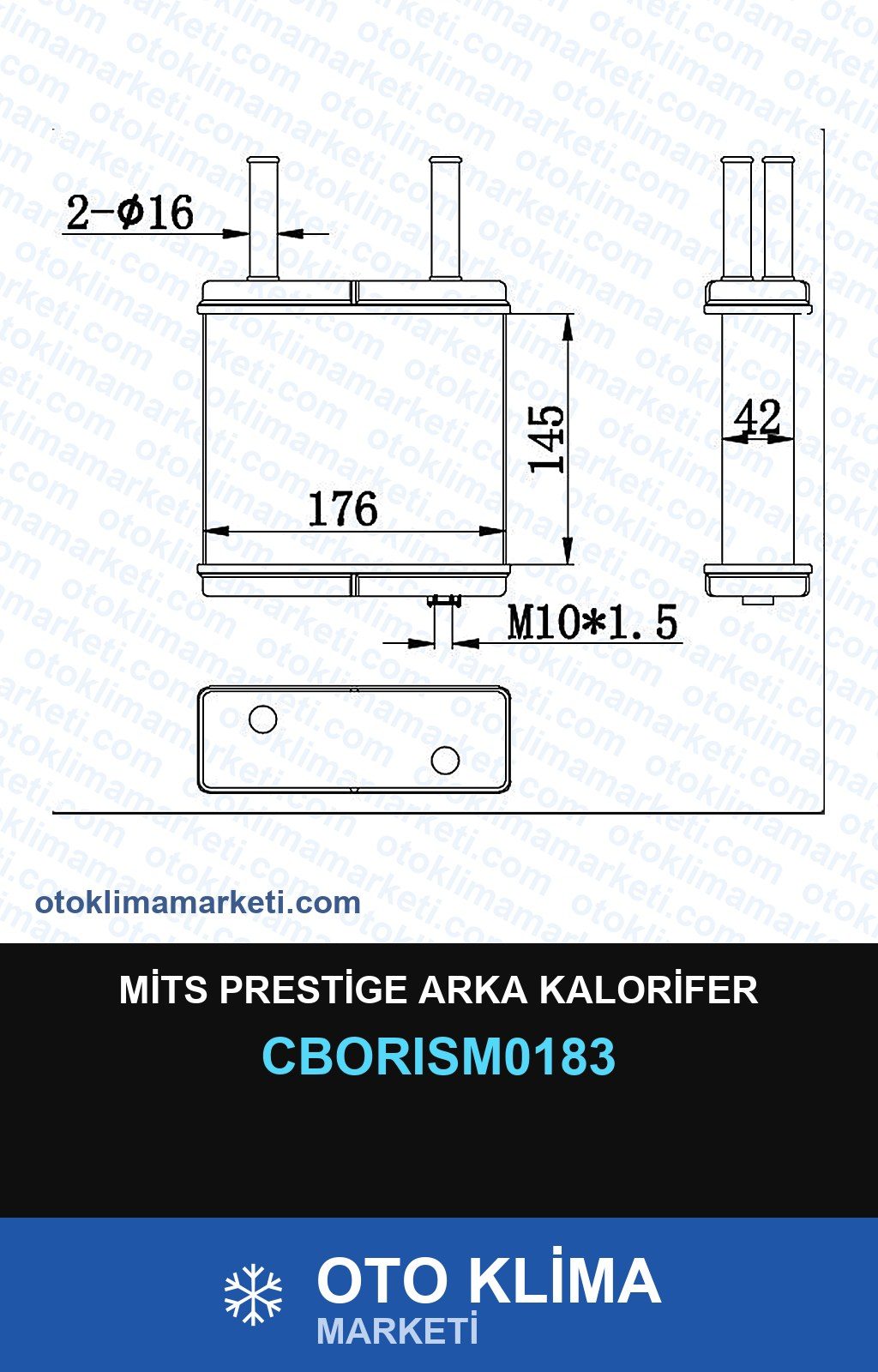 Mits Prestige Arka Kalorifer — KALORİFER PETEĞİ — ORİS marka