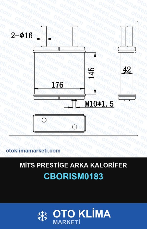 Mits Prestige Arka Kalorifer — KALORİFER PETEĞİ — ORİS marka