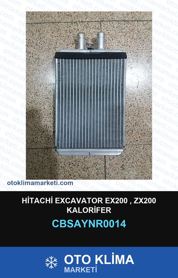 Hitachi Excavator EX200 , ZX200 Kalorifer — KALORİFER PETEĞİ — UNICORE marka — Uyumlu: HITACHI