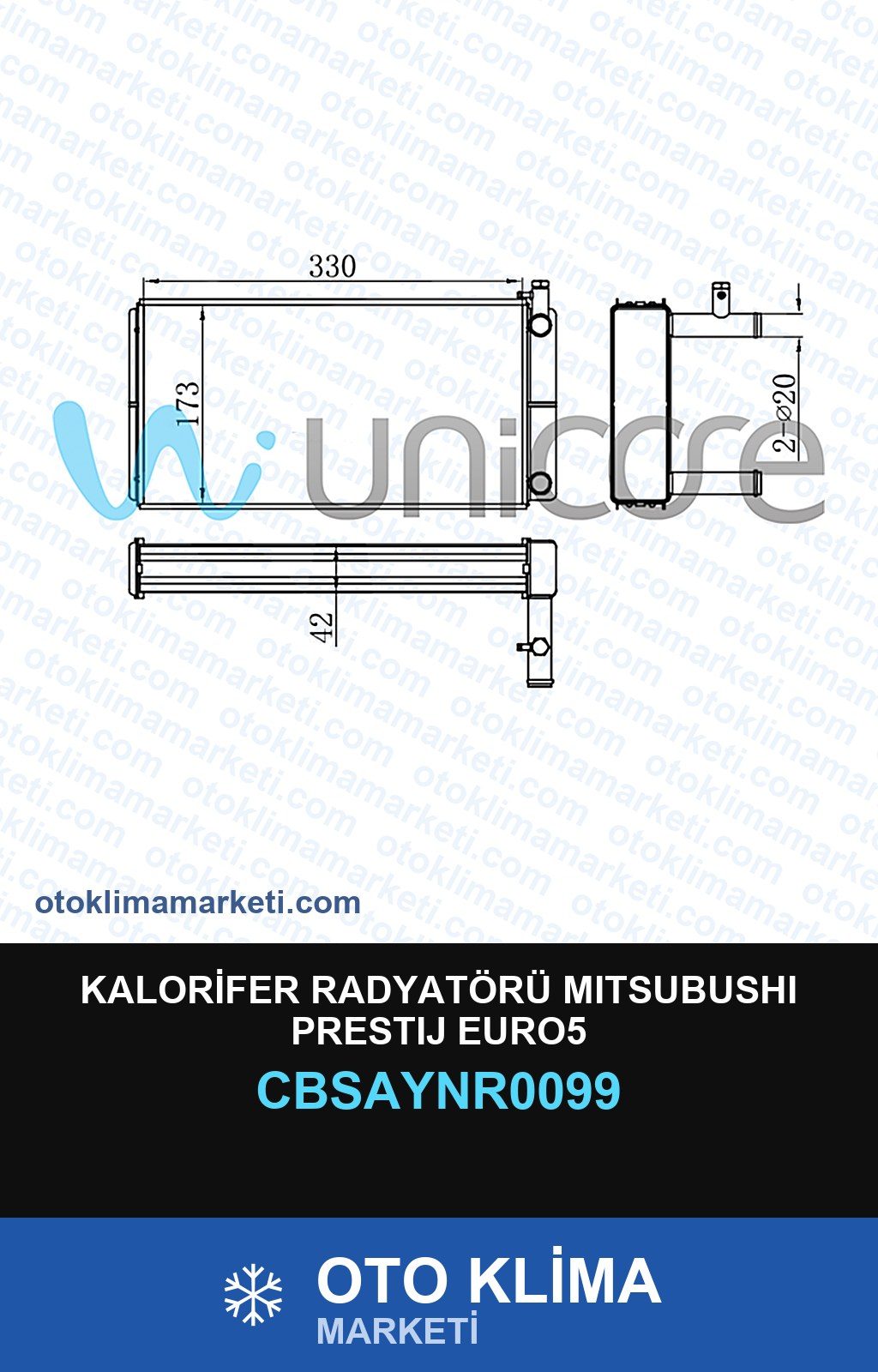 Kalorifer Radyatörü Mıtsubushı Prestıj EURO5 — KALORİFER PETEĞİ — UNICORE marka