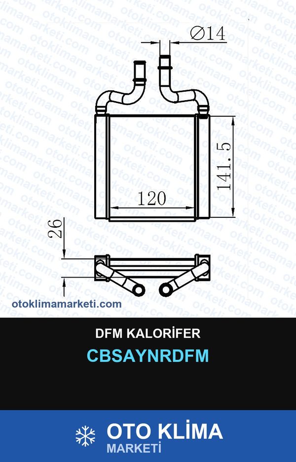 Dfm Kalorifer — KALORİFER PETEĞİ — UNICORE marka