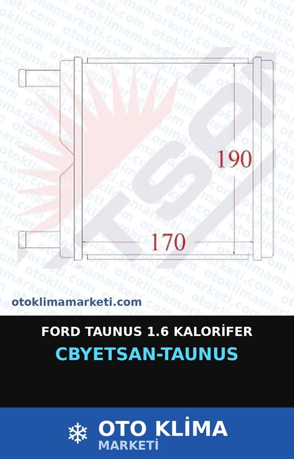 Ford Taunus 1.6 Kalorifer — KALORİFER PETEĞİ — YETSAN marka — Uyumlu: FORD