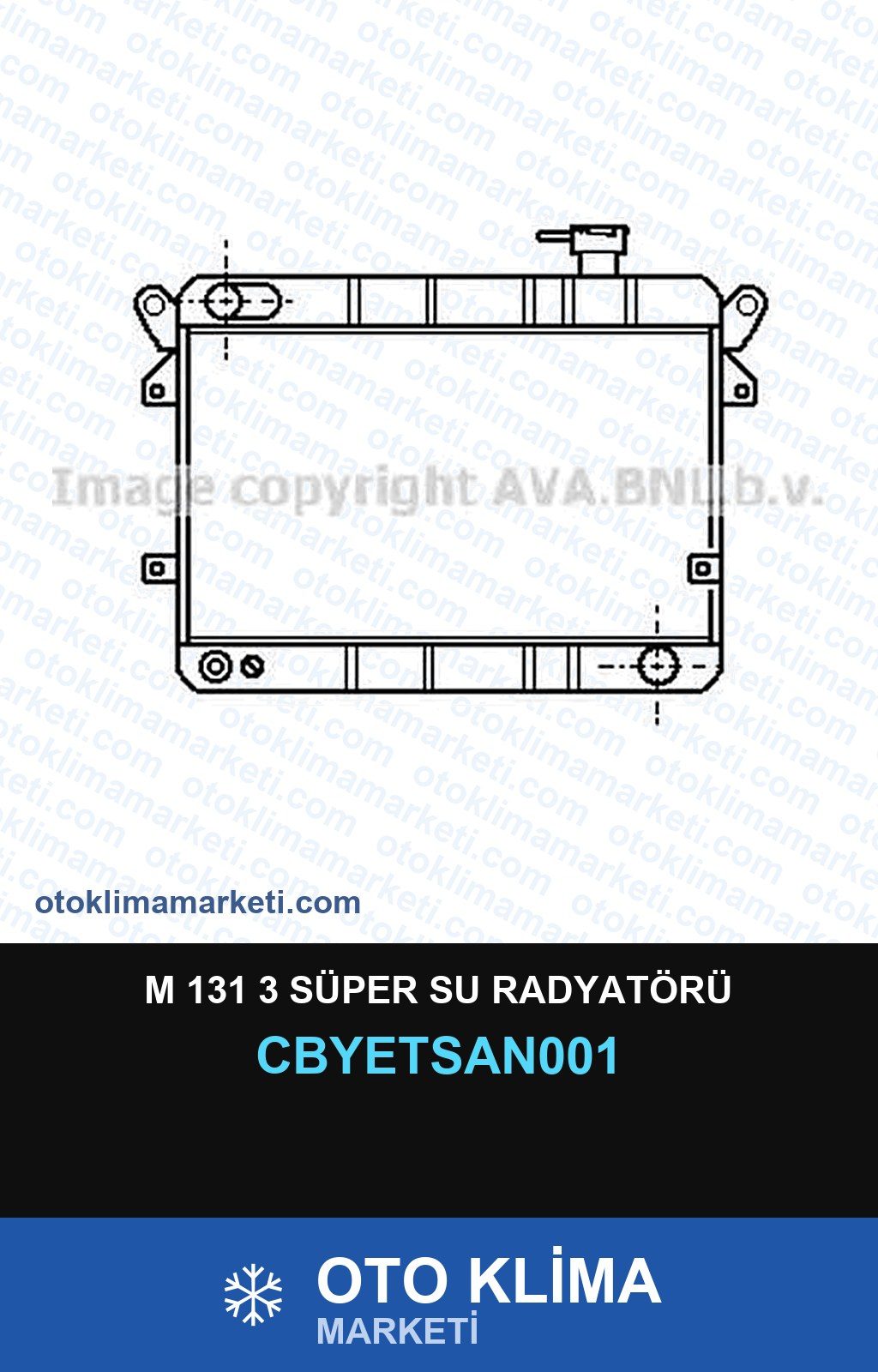 M 131 3 Süper Su Radyatörü — SU RADYATÖRÜ — YETSAN marka